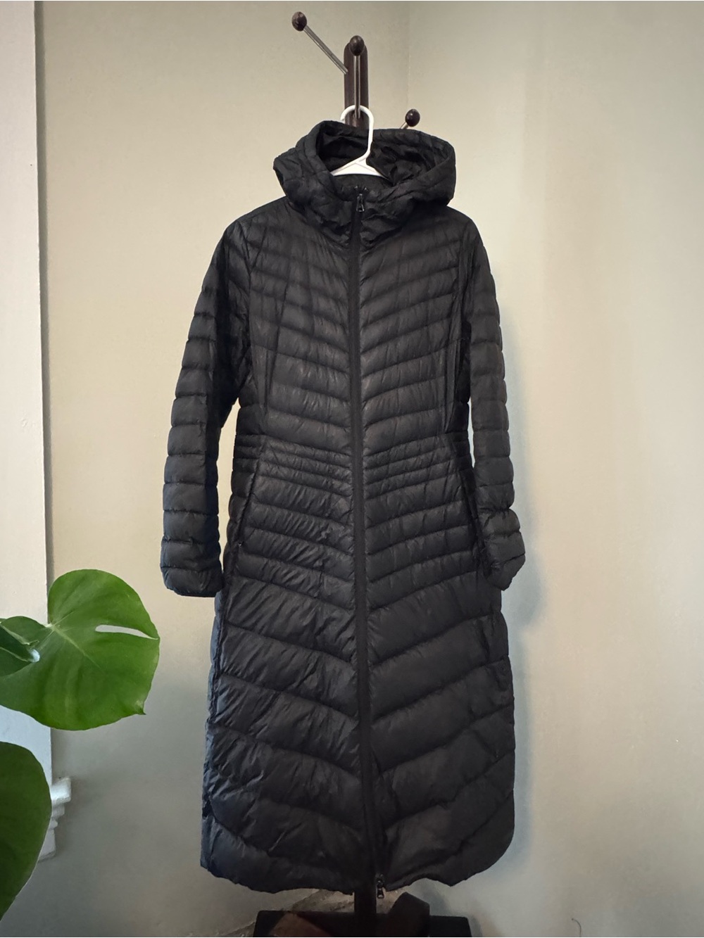 Lands end Wanderweight Down Ultralight  Hooded Maxi Coat - Picture 3 of 7